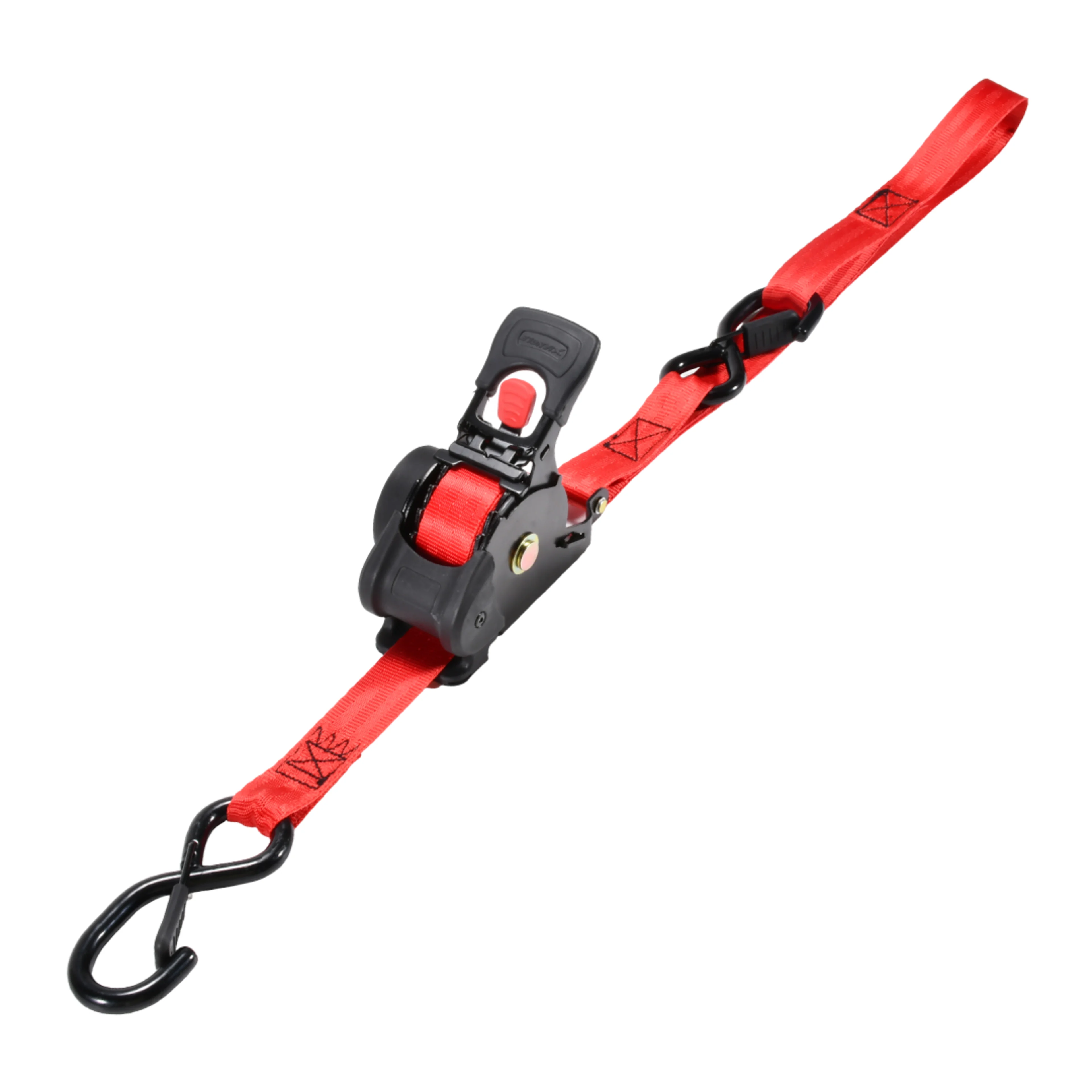 25mm x 3m Automatik-Zurrgurt mit Integrierter Schlaufe für Motorräder