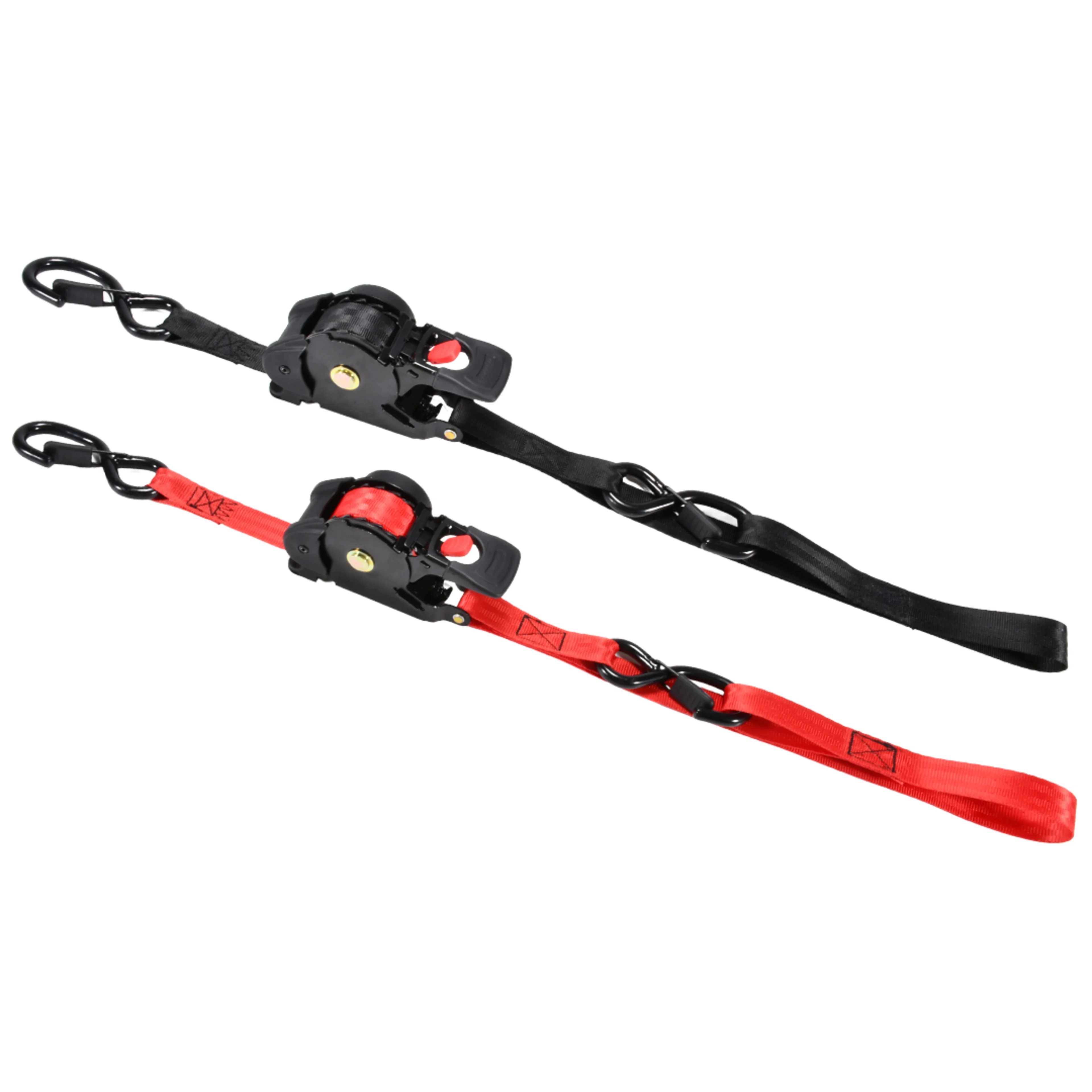 25mm x 3m Automatik-Zurrgurt mit Integrierter Schlaufe für Motorräder