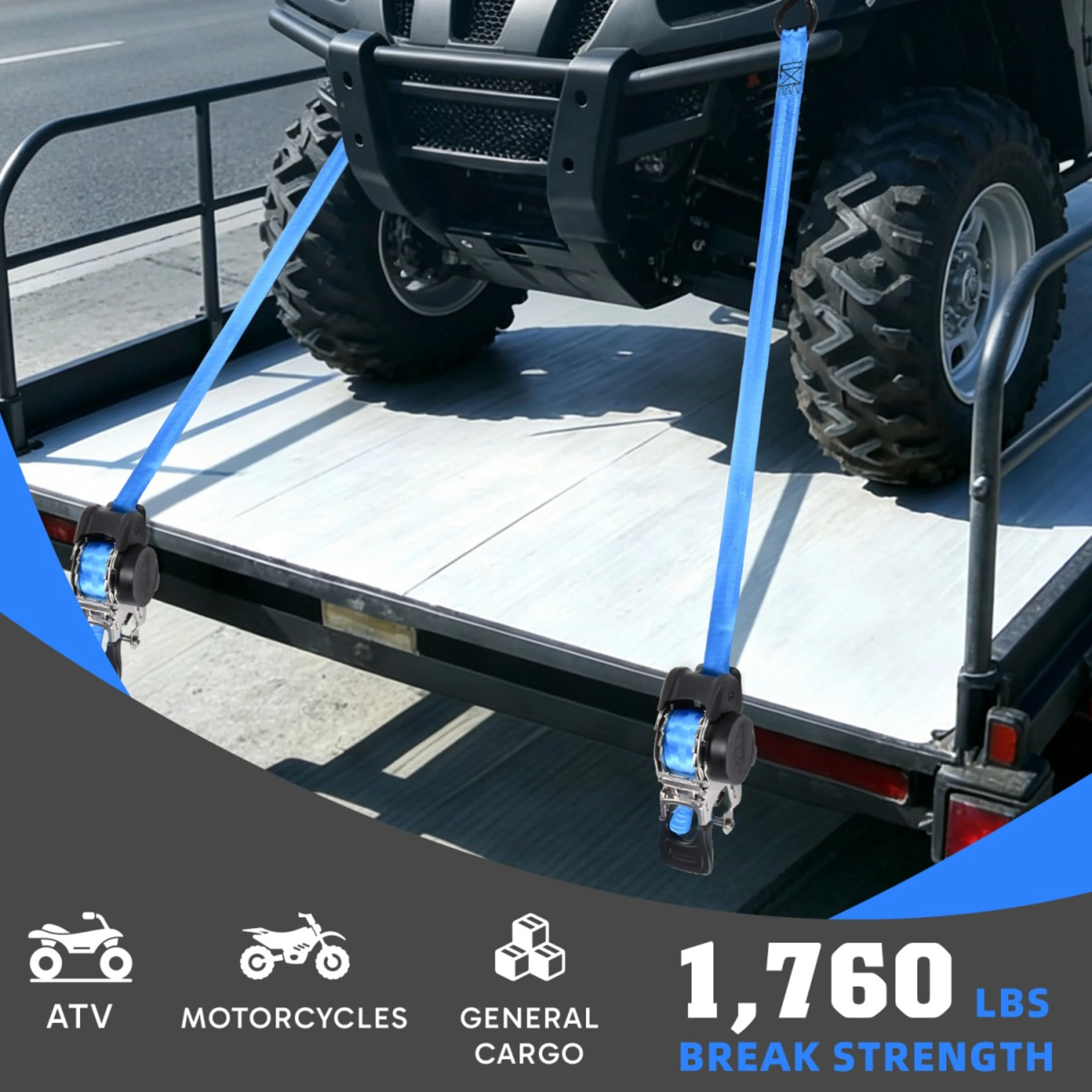 Eslinga Retráctil Montable de Acero Inoxidable 304L 25mm x 2.7m