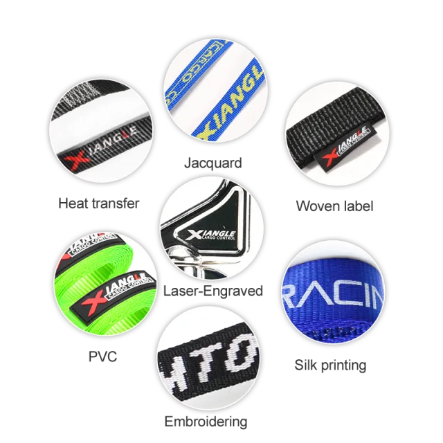 Custom branded ratchet strap options