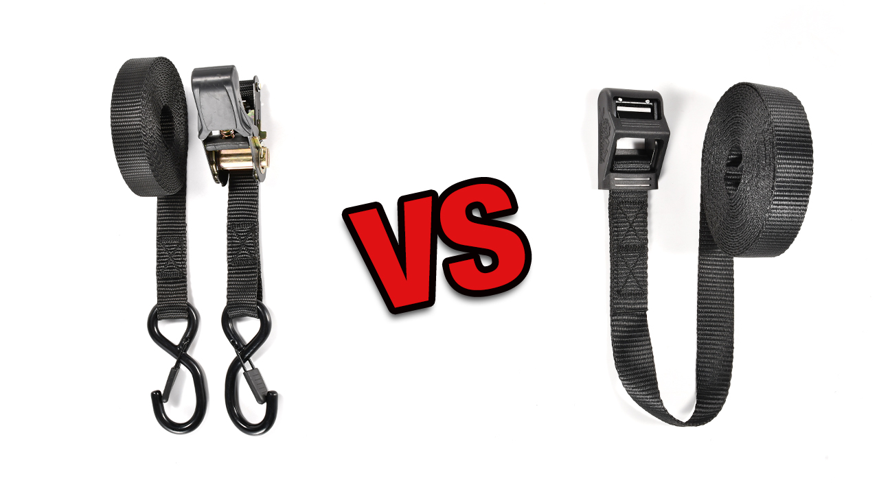 ratchet straps vs cam buckle straps for truck bed
